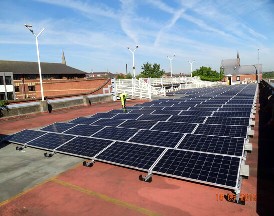 Rotherham, Metropolitan, Borough, Council, Wellgate, car park, solar PV