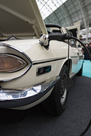 Stag, electric car, classic, charging