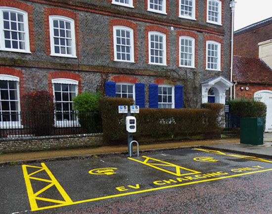 Winchester City Council, EV charge point