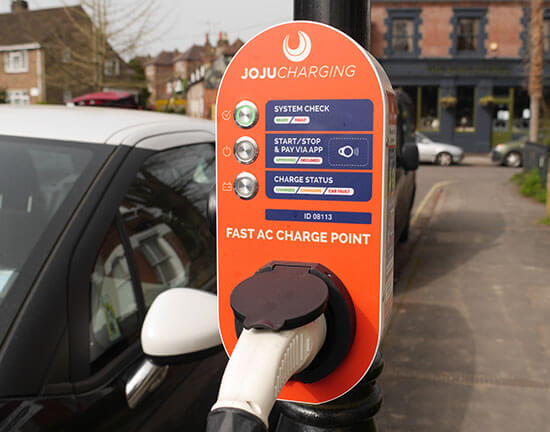 Joju Charging, Lamp post, EV charger, Joju